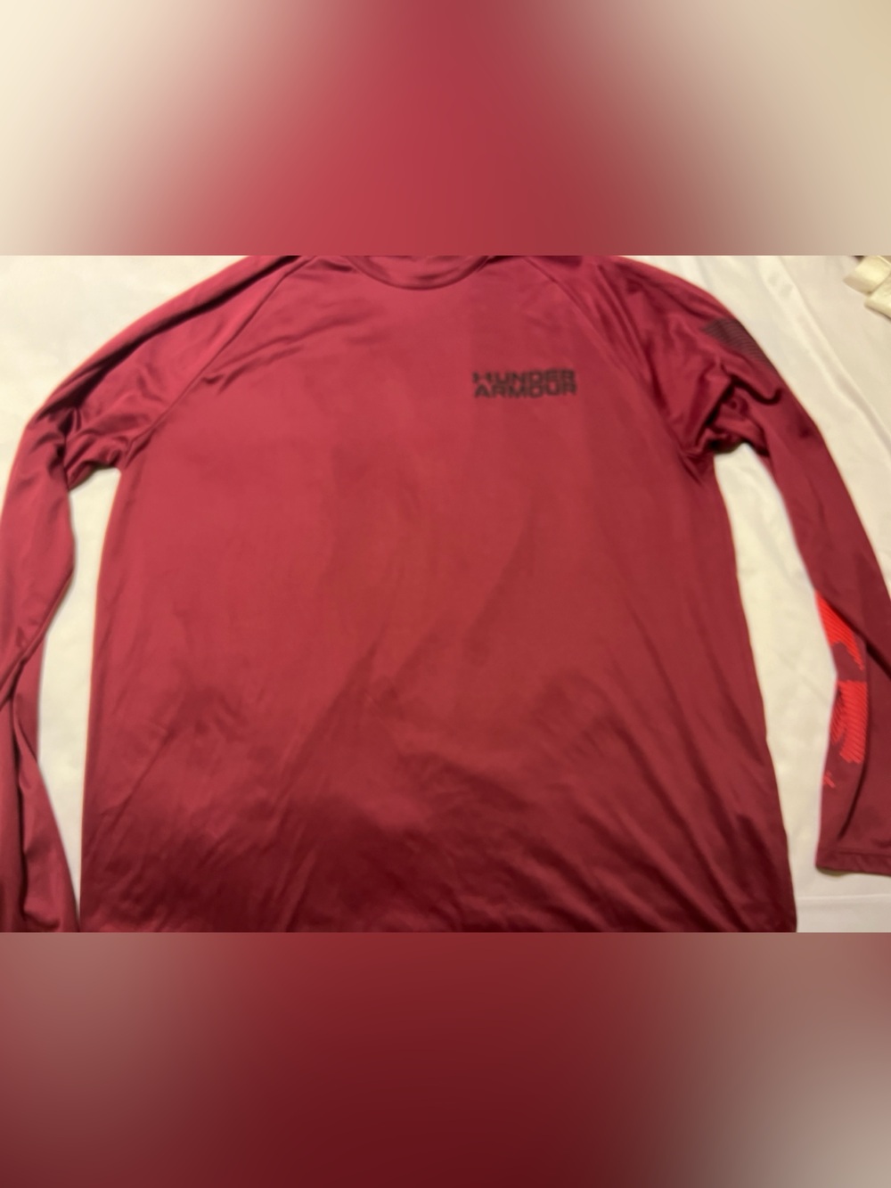 Under Armour Men's Long Sleeve Performance Shirt - Burgundy